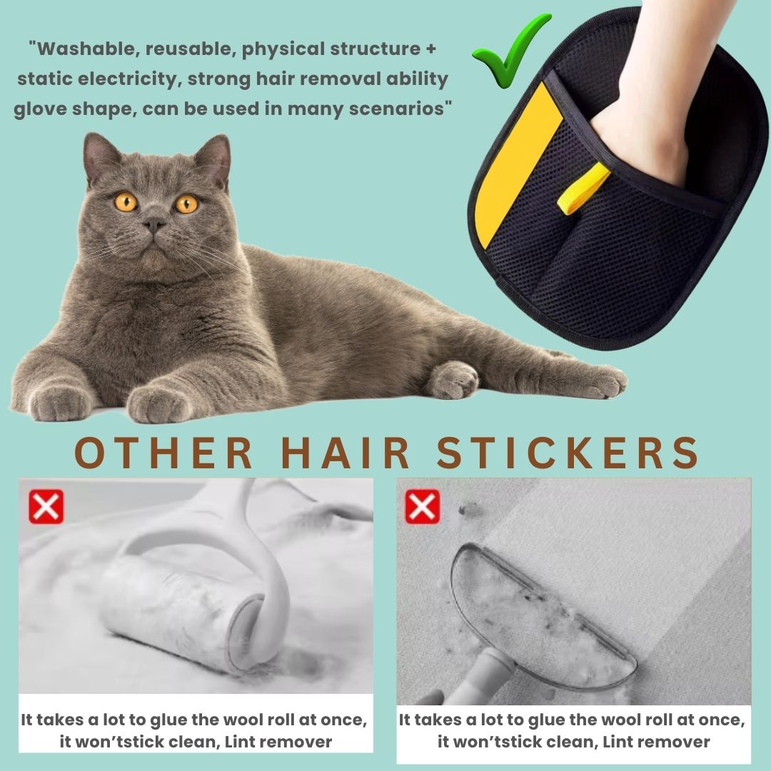 Mesh Cat Hair Removal Mitt