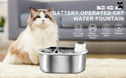 PurrFlow™ Wireless Cat Water Fountain