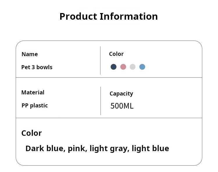 3-in-1 Tilted Cat Bowl with Water Feeder