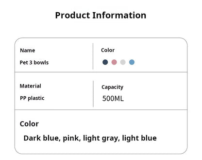 3-in-1 Tilted Cat Bowl with Water Feeder